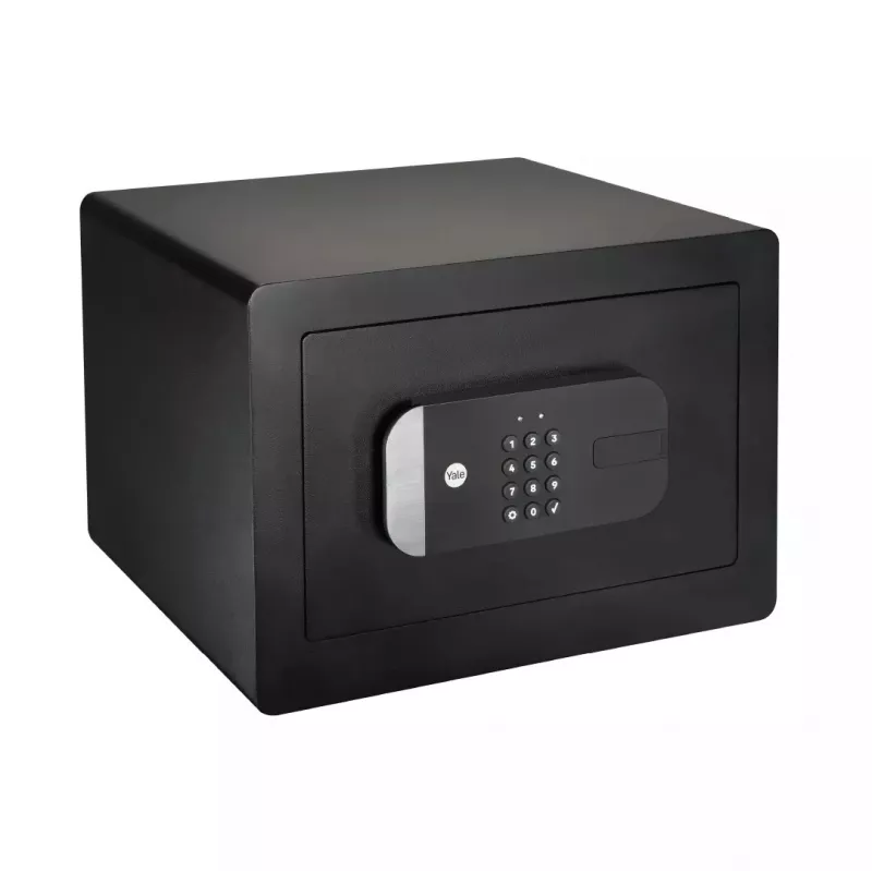 Caja fuerte independiente Yale YSS/250/EB1 — cerradura electrónica y de llave, negra, 250×300×350 mm