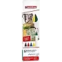 Set de rotuladores Edding 4600, 5 uds., punta redonda, multicolor, caja, fabricado en Alemania