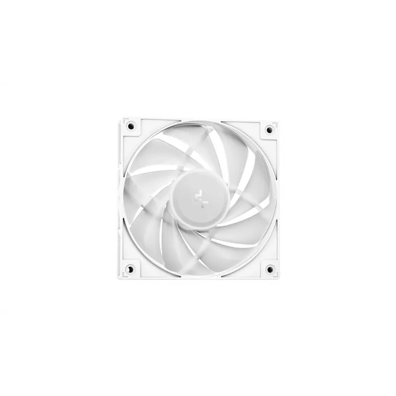 Refrigeración líquida todo en uno DeepCool LE240 V2 — radiador de 240 mm, 2 ventiladores PWM de 120 mm, rodamiento hidrodinámico, blanco