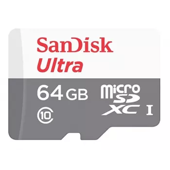 MicroSDXC SanDisk 64GB Clase 10 UHS-I SDSQUNR-064G-GN3MN