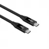 Cable USB-C Unitek C14100ABK01-2M – 2 m, 100 W Power Delivery, 40 Gbit/s datos
