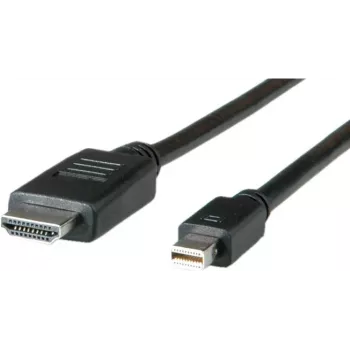 ROLINE - Cable de vídeo - DisplayPort / HDMI - HDMI (M) a Mini DisplayPort (M) - 2 m - Apantallado - negro (11.04.5796)