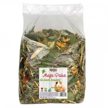 Alimento completo para cobayas Alegia Mega Pack 650 g — sin azúcar, con sabor vegetal, saco sin gluten y sin soja