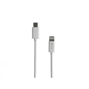 Cable Lightning (macho) -> USB-C (macho) 2 m MFi Prati blanco Natec NKA-2151