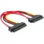 Cable SATA DeLOCK 84406 22pin / 22pin FM 0,2 m rojo