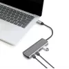 LogiLink hub USB 3.2 Gen2 7+1 puertos 2x USB-A 5x USB-C PD 100W aluminio