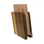 Bloque de cocina magnético artelegno 86/WL — soporte magnético para cuchillos de nogal