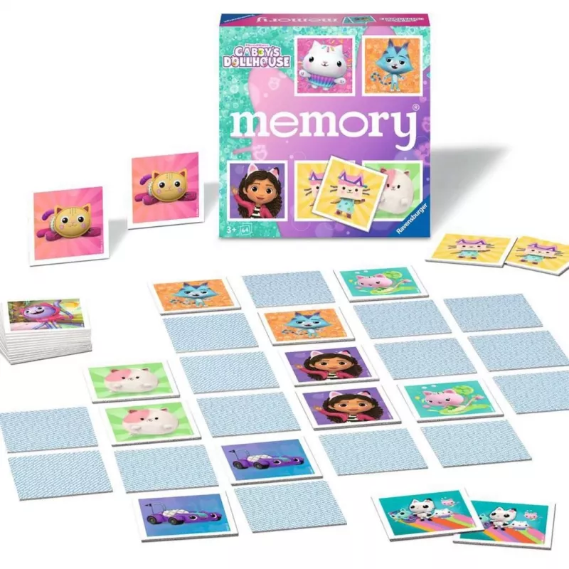 memory - Gabby's Dollhouse, juego de memoria