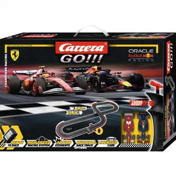 Circuito CARRERA GO!!! Champion's Racing — set de slot, escala y especificaciones según el fabricante
