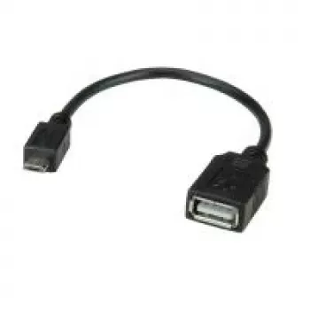 VALUE Cable USB 2.0, USB 2.0 Tipo Micro B - Tipo A H, OTG 0,15 m (11.99.8311)