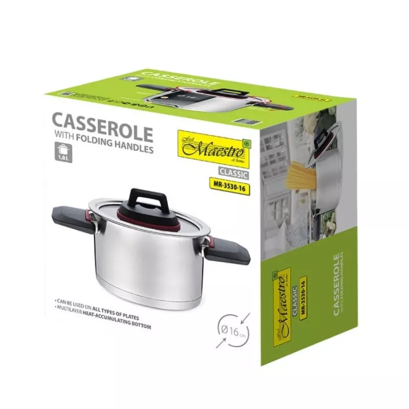 Olla Maestro MR-3530-16 con asas plegables 1,6 l