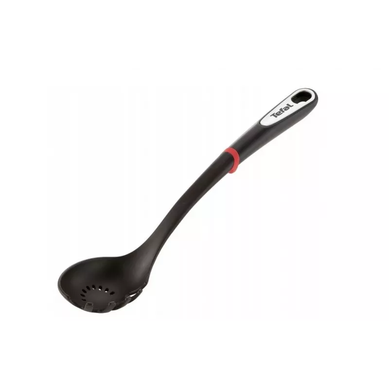 Cuchara para pasta Tefal K20602, silicona, resistente al calor hasta 220 °C, negra, mango TPR