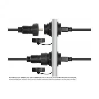 Good Connections Cable USB 2.0 conector industrial S4, USB-A a Mini-USB, 1 m (IC04-U202)