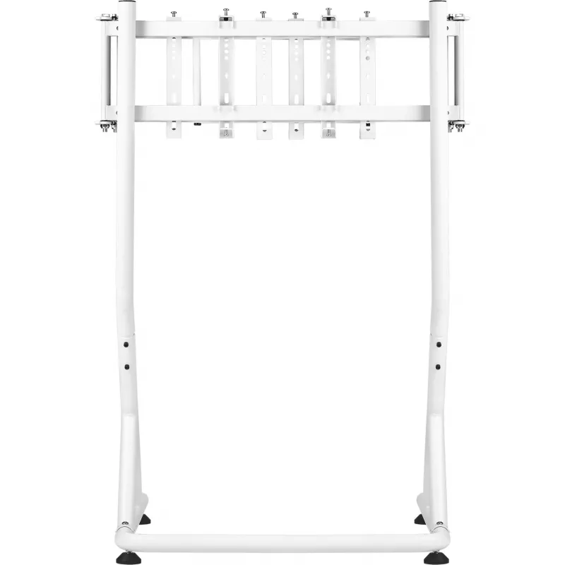 Soporte triple para monitor Snow, para cockpit de simulador de carreras GR500, soporte para monitor blanco, para monitores 32 - 55