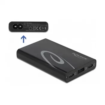 DeLOCK cargador USB 2 x USB Type-C PD 3.0 + 1 x USB Type-A, 60 W