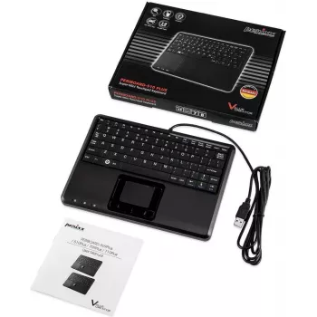 Perixx PERIBOARD-510H Plus Teclado USB Español Negro (PERIBOARD-510 H PLUS ES)
