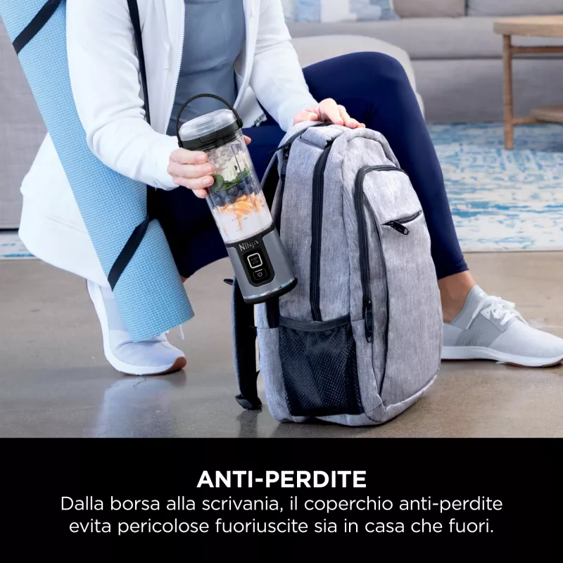 Batidora deportiva Ninja Blast BC151EUNV — recipiente de 0,53 L, 14,4 W, a batería, azul
