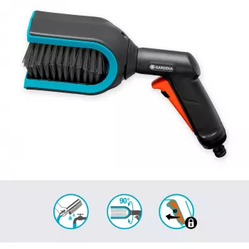 Boquilla pulverizadora de agua para jardín Gardena 18850-20 Negro Verde Gris Naranja Ancho 77 mm Fondo 277 mm Alto 182 mm