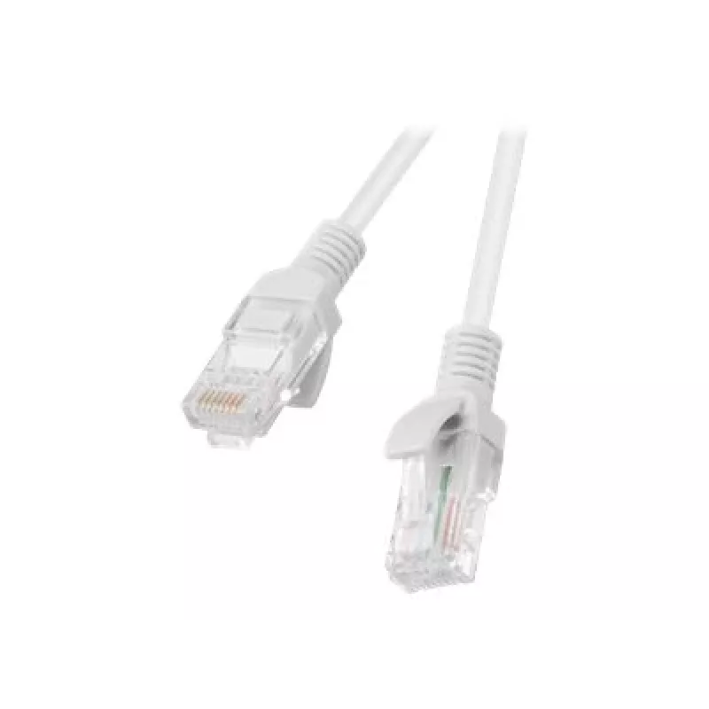 LANBERG Cable de red Cat5e U/UTP RJ-45 PCU5-10CC-1500-S, 15 m, Gris, CCA, 26 AWG, 100 MHz