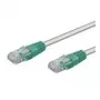 Wentronic Goobay cable de red cruzado CAT 5e, U/UTP, gris, verde, gris-verde, 0,25 m - mezcla de cobre CCA (68609)