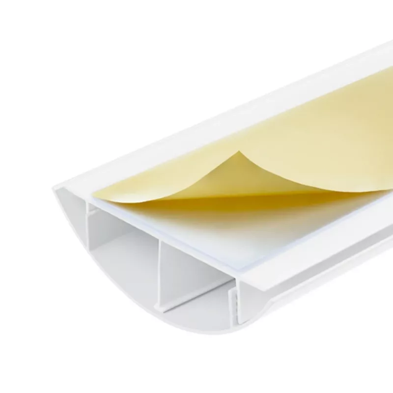 Canaleta de aluminio MACLEAN MC-814 W blanca — organizador de cables, perfil rígido de aluminio para ocultar cables