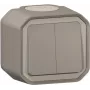 Legrand 069714L Plexo New interruptor combinado FRAP 10 AX clase de protección IK08 gris