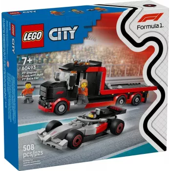 LEGO CITY 60493 Camión del espectáculo F1 con coche de carreras Audi F1