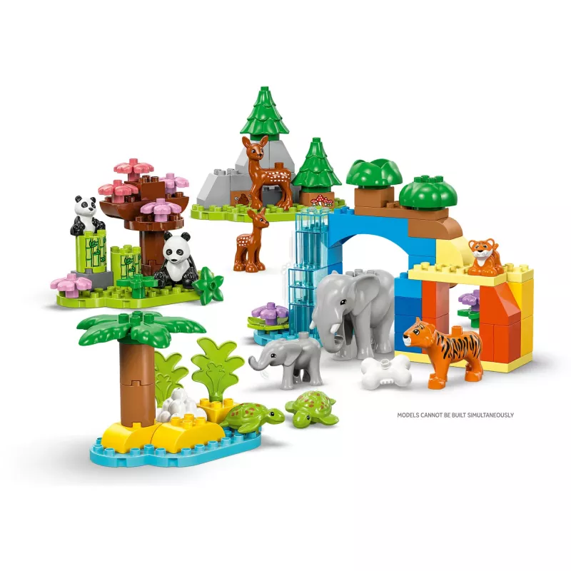 LEGO DUPLO Town Familias de animales salvajes 3 en 1 set de juego 10446 – 92 piezas, a partir de 2 años, 200×220×340 mm