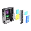Akyga AK-302-01BL caja para PC SFF, Micro-ATX / Mini-ITX, USB-C + 2x USB 3.0 + USB 2.0, sin fuente de alimentación, negro