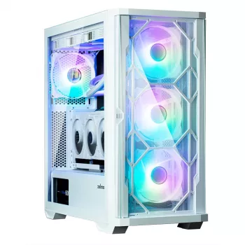 Zalman Z10 DUO ATX ZM-IF120 x4 blanco