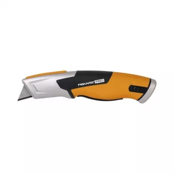Fiskars 1062938 cuchillo universal negro, naranja cuchillo de hojas trapezoidales