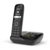Teléfono analógico/DECT Gigaset AS690A identificador de llamadas negro