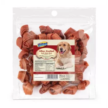 HILTON Hueso de pato anudado 6 cm - masticables para perros - 500 g
