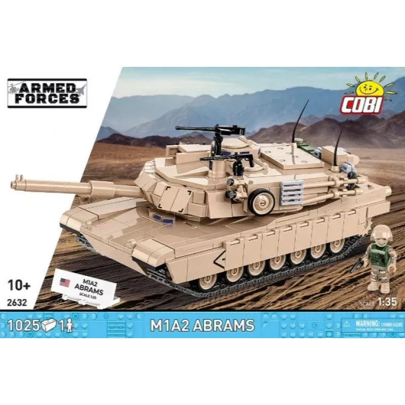 Set de bloques de construcción Cobi M1A2 Abrams 1025 piezas modelo COBI-2632