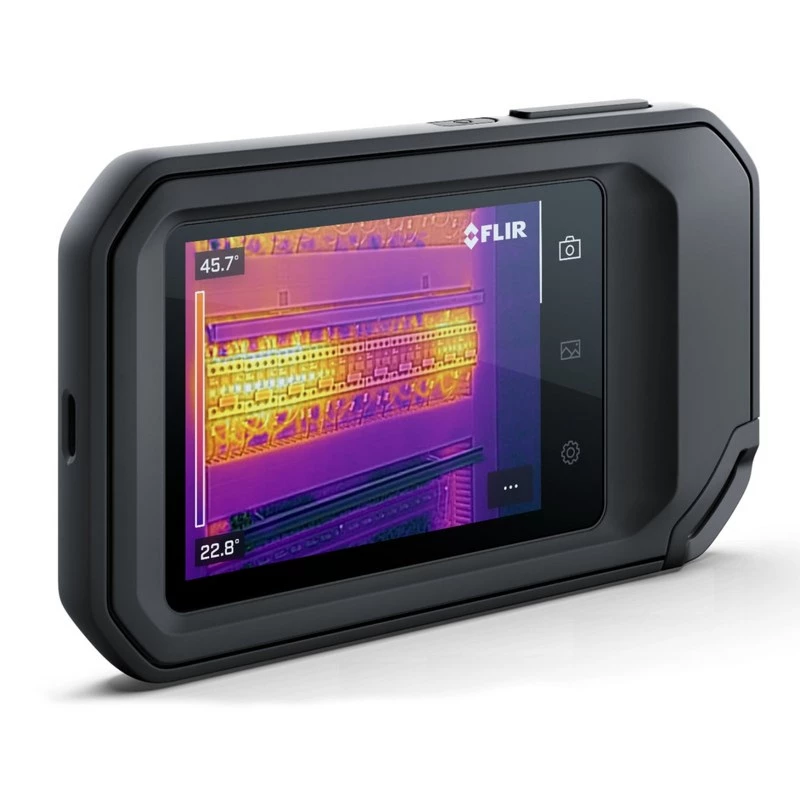 FLIR C8 cámara termográfica compacta, 320x240, MSX, de -20 a 450 °C, pantalla LCD, Wi-Fi, negra