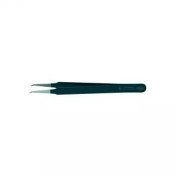 Knipex 92 08 78 ESD Pinzas de precisión planas, curvadas 45° 120 mm