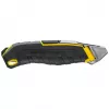 Cúter Stanley FATMAX FMHT10594-0 negro acero inoxidable amarillo 18 mm ancho 165 mm largo