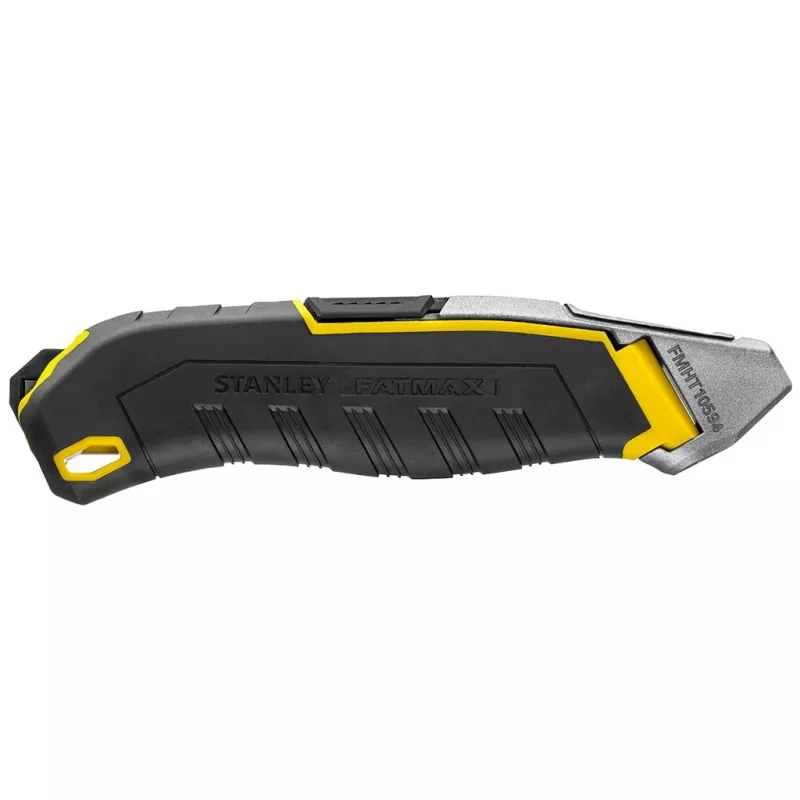 Cúter Stanley FATMAX FMHT10594-0 negro acero inoxidable amarillo 18 mm ancho 165 mm largo