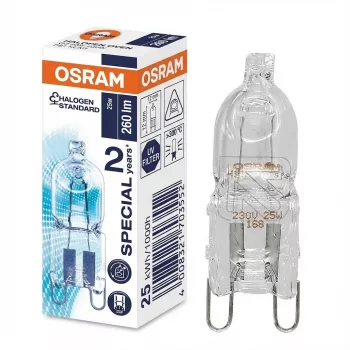 Lámpara halógena Ledvance HALOPIN 25 W G9 T13.3 blanco cálido, 260 lm, 2000 h, regulable