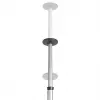 Maclean MC-791N soporte de TV telescópico de suelo a techo con estante, 37-70 pulgadas, 30 kg