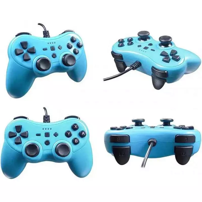 Mando con cable SUBSONIC SA5488-1 Neon Blue — para Nintendo Switch, conexión por cable