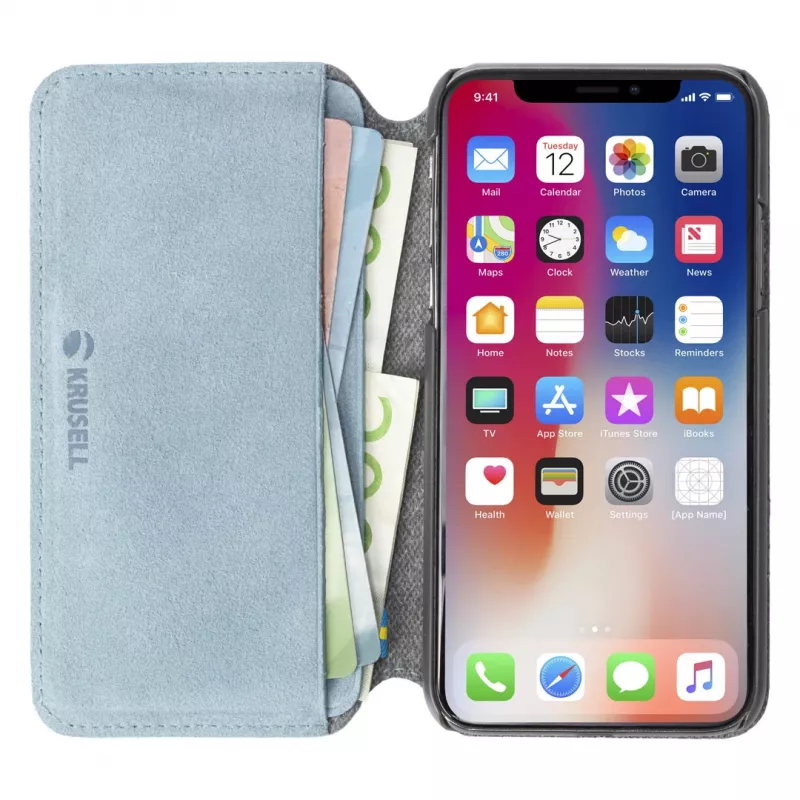 Funda tipo folio Krusell Broby 4 Card SlimWallet iPhone XS Max