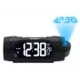 Radio despertador Blaupunkt CRP9BK, FM PLL, proyector, función de carga USB, temperatura interior (CRP9BK)