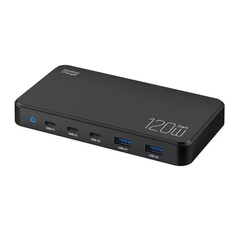 Estación de carga BlitzWolf BW-i100 5 en 1 120W – cargador multipuerto para teléfonos, tablets, portátiles