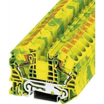 Borne de protección a tierra push-in Phoenix Contact PT-PE PT 16 N-PE Verde-Amarillo Contenido: 1 ud. (3212147)