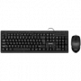 Combo teclado+ratón KB-S320C negro (104 teclas, 1000 DPI, 2+1 botones)