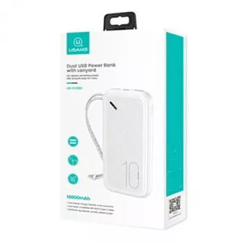 Batería externa PB56 10000mAh 2xUSB blanco