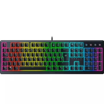 Razer Ornata V3, interruptores meca-membrana, 10 zonas de iluminación Razer Chroma RGB, Ultrapolling de 1000 Hz, teclas retroiluminadas, reposamuñecas soft-touch - distribución alemana