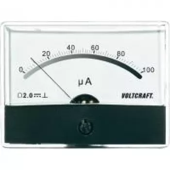 Voltcraft AM-86X65/100µA instrumento de panel AM-86X65/100µA/DC 100 µA galvanómetro de bobina móvil (AM-86X65/100µA)