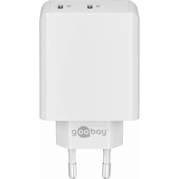 Cargador Goobay 61758 para dispositivos móviles blanco para interiores (61758)